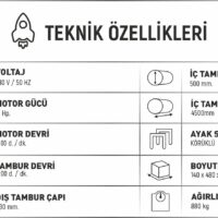 Halı ve Paspas Sıkma Makinası HPS 11 Özellikler